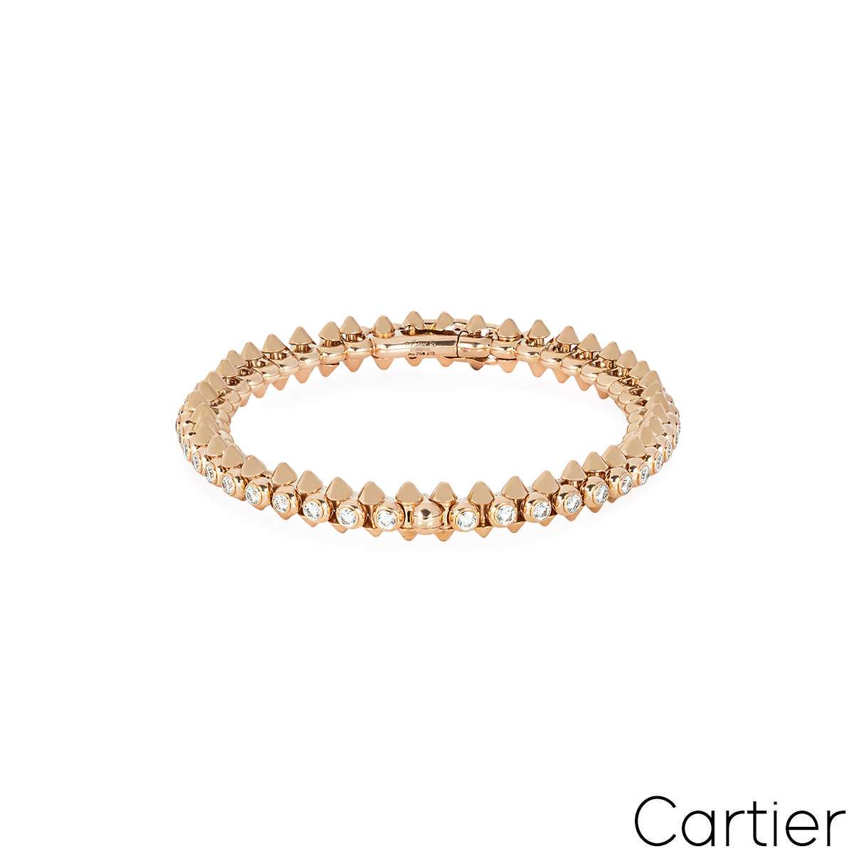 CRN6715017 - Clash de Cartier bracelet Diamonds - Pink gold